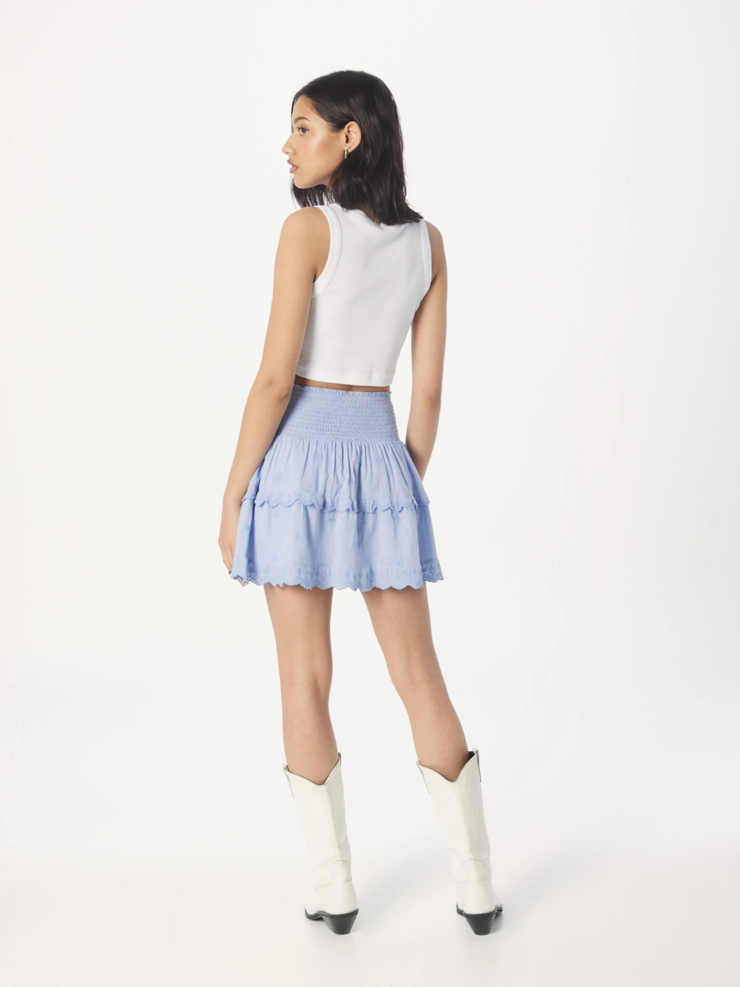 Neo Noir Mini-jupes Jupe Lando Femme Bleu Clair 6 Neo Noir Mini-jupes Jupe Lando Femme Bleu Clair – Image 4
