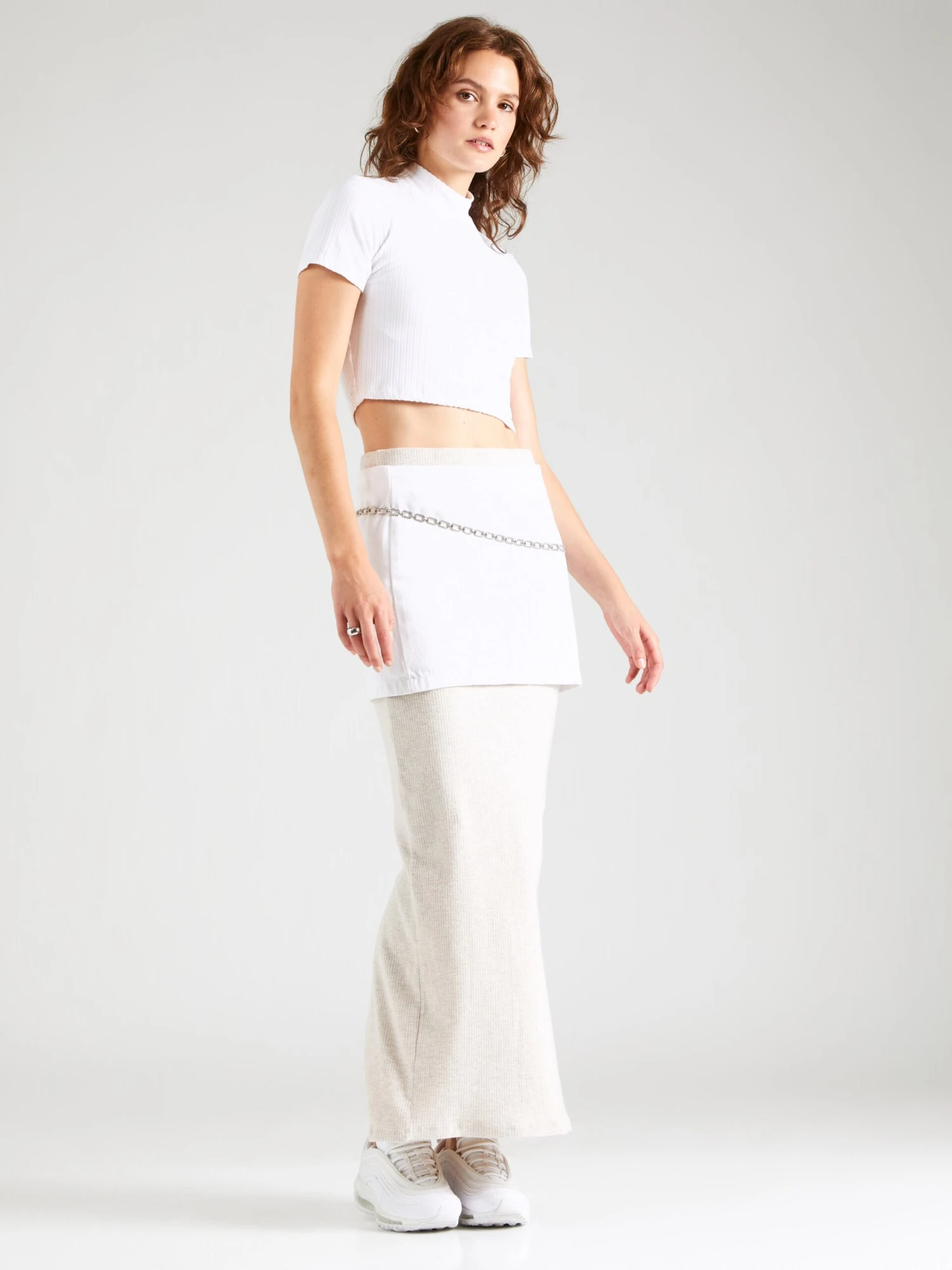 NLY By Nelly Jupes Longues Jupe Femme Mastic 7 NLY By Nelly Jupes Longues Jupe Femme Mastic – Image 5