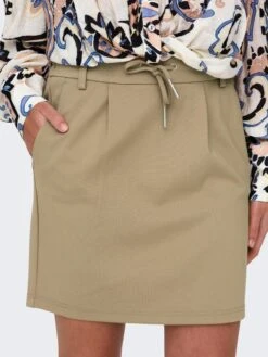 ONLY Mini-jupes Jupe Poptrash Femme Beige Foncé -Parfaite Jupe 023cda9b62c1b66b3503097ac0015ec3
