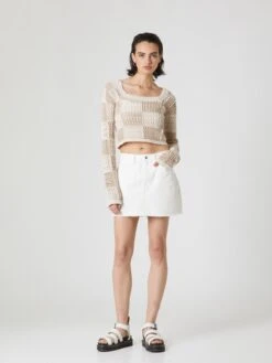 Mini-jupes Jupe Svea Femme Blanc -Parfaite Jupe 07913eb8b62365ac7124802675228db7