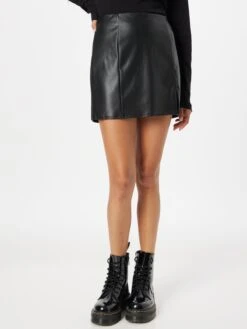 ONLY Jupes En Cuir Jupe Leni Femme Noir -Parfaite Jupe 0866d5d94bfd2eff1fb59e2a4f0b15a9