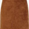 Vero Moda Jupes En Cuir Jupe Donna Dina Femme Cognac -Parfaite Jupe 1079bd64cb38412667fc3dd502d27939
