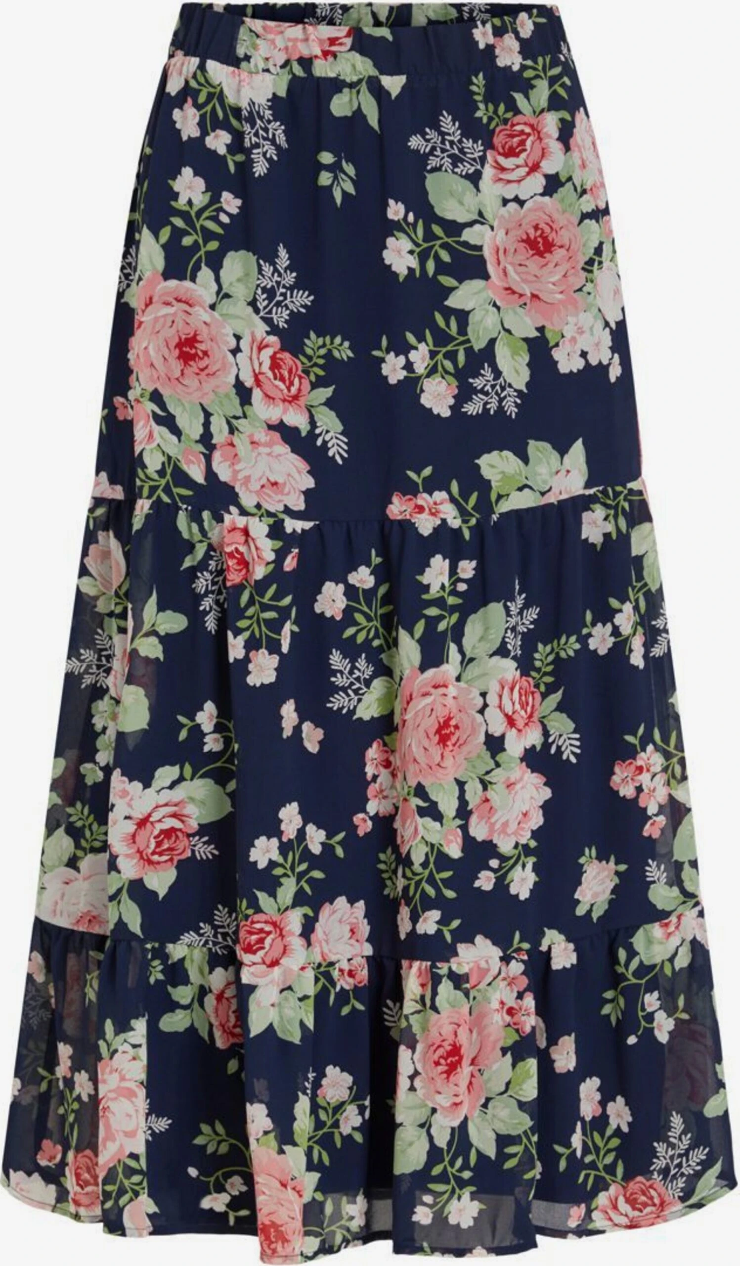 Vila Jupes Longues Jupe Femme Bleu Marine 3 Vila Jupes Longues Jupe Femme Bleu Marine