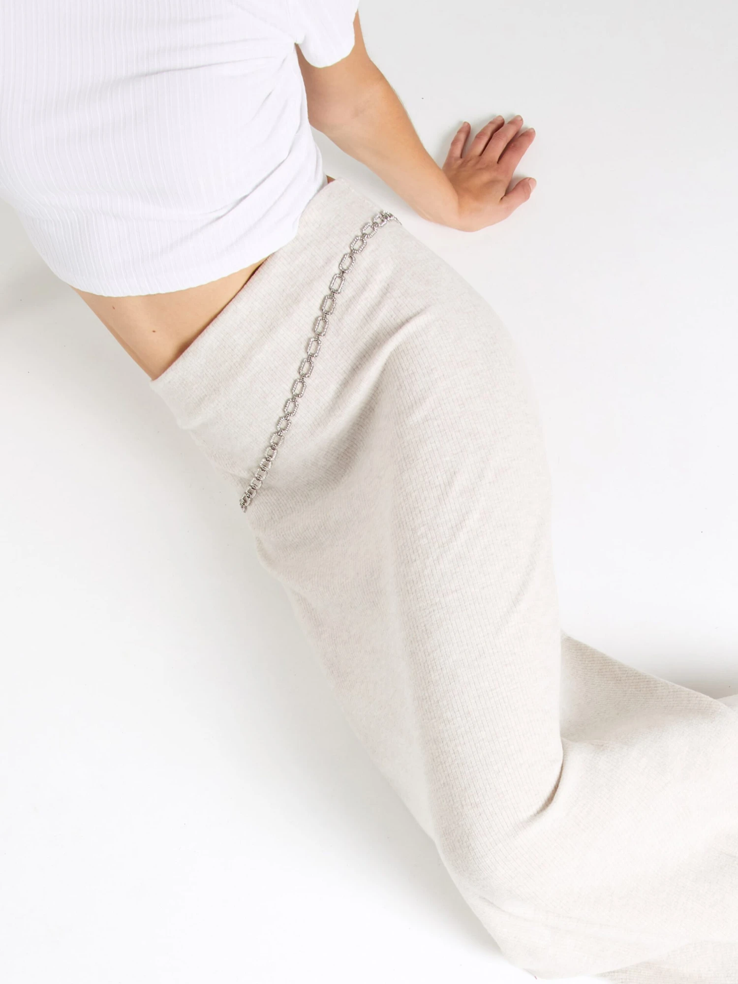 NLY By Nelly Jupes Longues Jupe Femme Mastic 4 NLY By Nelly Jupes Longues Jupe Femme Mastic – Image 2