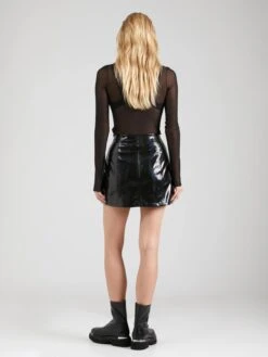 Jupes En Cuir Jupe KIM Femme Noir -Parfaite Jupe 18328f9f0ce0a125114c022a7abea4bd