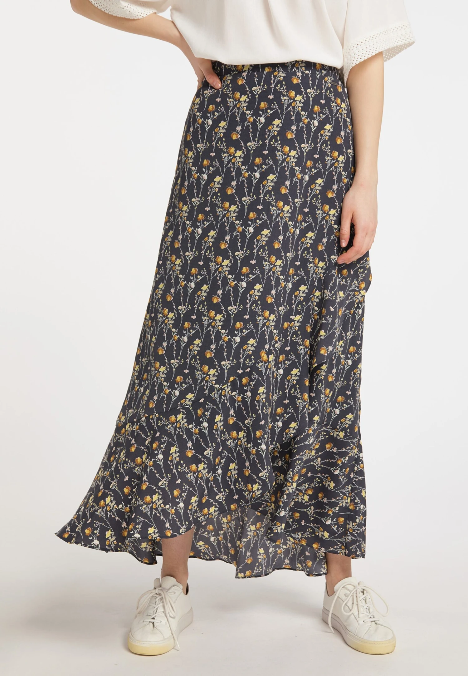 DreiMaster Vintage Jupes Longues Jupe Femme Graphite 4 DreiMaster Vintage Jupes Longues Jupe Femme Graphite – Image 2