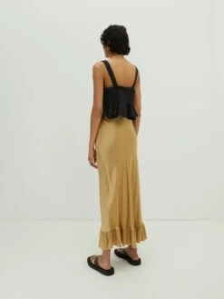 EDITED Jupes Longues Jupe Gracie Femme Marron -Parfaite Jupe 19b2215a2883b159381c8ef13f4de7ab