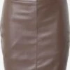 NASTY GAL Jupes En Cuir Jupe The Hustle Femme Chocolat -Parfaite Jupe 1bcb7b7df9846c79e6402afed4207b15