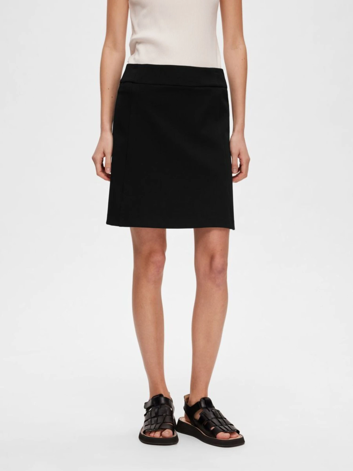 Selected Femme Mini-jupes Jupe New Myla Femme Noir 4 Selected Femme Mini-jupes Jupe New Myla Femme Noir – Image 2