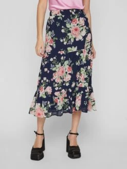 Vila Jupes Longues Jupe Femme Bleu Marine 10 Vila Jupes Longues Jupe Femme Bleu Marine -Parfaite Jupe 1d887a9c1cf48190e21f9a33dfa5dee8