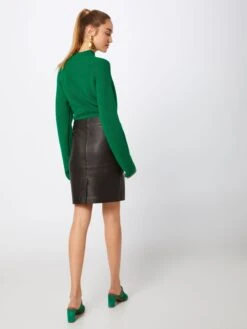 Jupes En Cuir Jupe 2ND Cecilia Femme Noir -Parfaite Jupe 204944c09748578d00996fa89c5bc02d