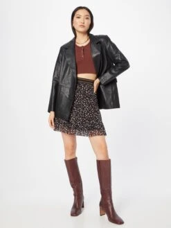 Mini-jupes Jupe Femme Marron / Chocolat -Parfaite Jupe 216e259735955a0e5a70baa518ec6058