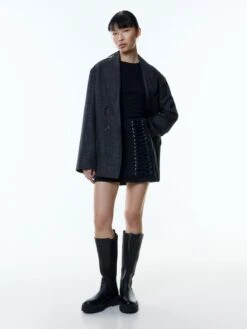 EDITED Mini-jupes Jupe Bosse Femme Noir -Parfaite Jupe 287a161bc5d2cfb9057a73017112416d