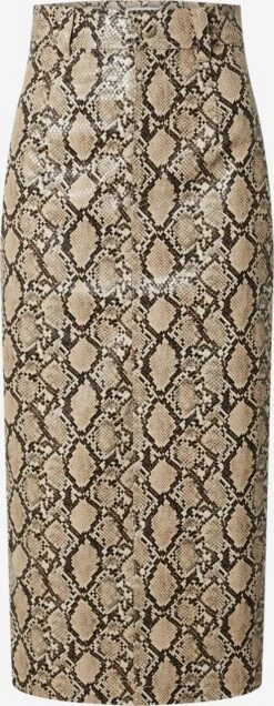 EDITED Jupes En Cuir Jupe Gesina Femme Mélange De Couleurs