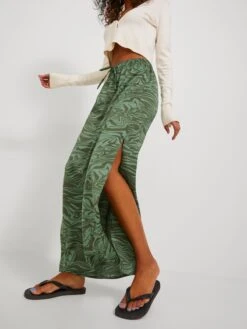 JJXX Jupes Longues Jupe MARIA Femme Vert / Olive -Parfaite Jupe 2bc078396239abb54b4ee30a3b210567