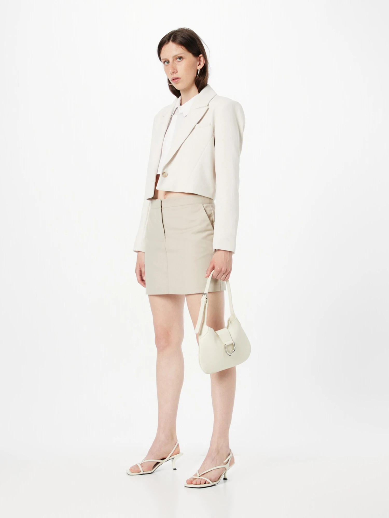 NA-KD Mini-jupes Jupe Femme Crème 7 NA-KD Mini-jupes Jupe Femme Crème – Image 5