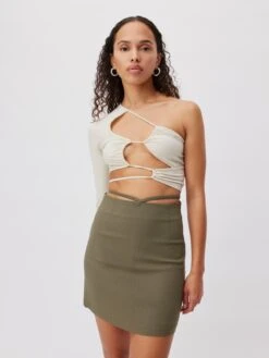 Mini-jupes Jupe Mirja Femme Kaki -Parfaite Jupe 2fad8a301cc4312efb04fac6907ea572