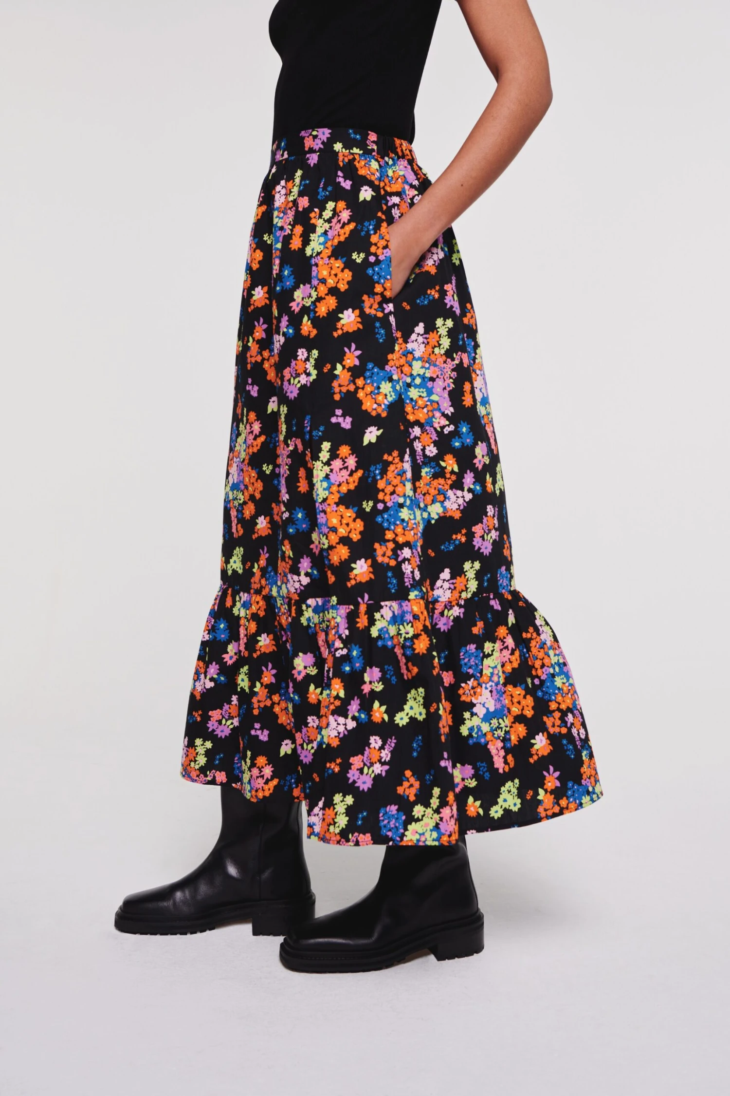 Jupes Longues Jupe Hallow Femme Noir 3 Jupes Longues Jupe Hallow Femme Noir