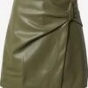 EDITED Jupes En Cuir Jupe Safia Femme Kaki -Parfaite Jupe 33ecc3eb791e659339a4a4561caa0bfd
