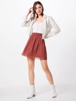 About You Mini-jupes Jupe Fanny Femme Rouge Rouille -Parfaite Jupe 35f4fdde82c700ed8310cc0301aa7647