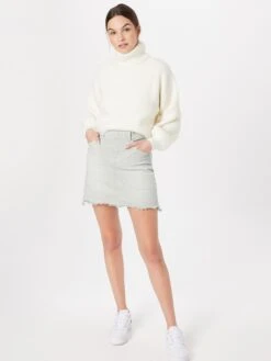 LTB Mini-jupes Jupe Innie Femme Blanc -Parfaite Jupe 36e18afba9706f84f3b970fc522e7d12