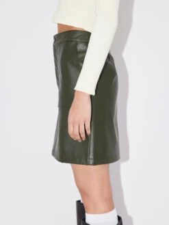 Jupes En Cuir Jupe Evelyna Femme Kaki -Parfaite Jupe 36f68dc5754f2a3bc4efd36b4369f15a
