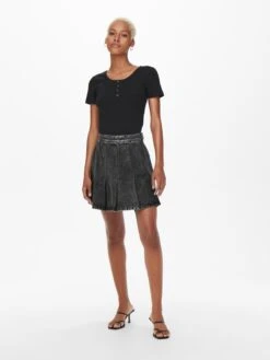 ONLY Mini-jupes Jupe STEFFI Femme Gris 12 ONLY Mini-jupes Jupe STEFFI Femme Gris -Parfaite Jupe 45d3821ae31eb501a2de3b9cdd0f4a1d