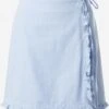 EDITED Mini-jupes Jupe Jacky Femme Bleu Clair -Parfaite Jupe 47ef4d3ce842c2ba1965e29734395523