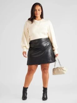 Jupes En Cuir Jupe CLARA PENNY Femme Noir -Parfaite Jupe 48f1278f706108b216d36b3ce4e88532