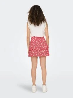 ONLY Mini-jupes Jupe Femme Rouge Feu -Parfaite Jupe 4ccf72dea47ed1444b2145dbe8c7470c