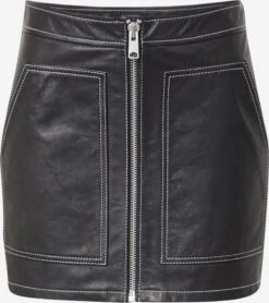 AllSaints Jupes En Cuir Jupe CLEO LEA Femme Noir