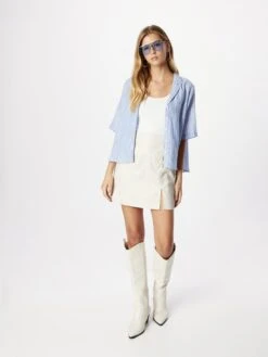 Noisy May Jupes En Cuir Jupe CLARA PENNY Femme Blanc -Parfaite Jupe 5241bee4c7142251e775b8483fd8896c