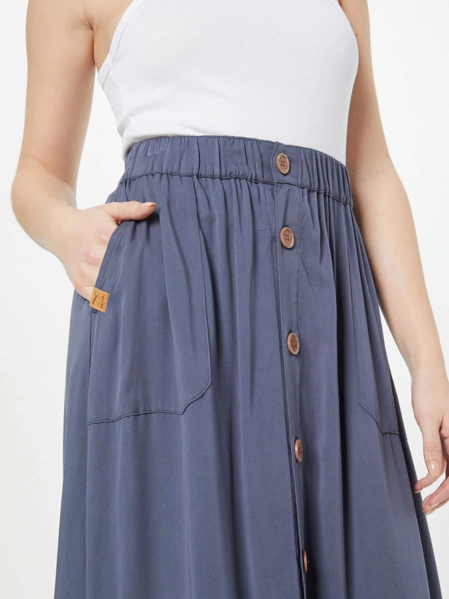 Iriedaily Jupes Longues Jupe Civic Femme Bleu Fumé 4 Iriedaily Jupes Longues Jupe Civic Femme Bleu Fumé – Image 2