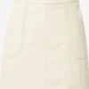 Jupes En Cuir Jupe Lena Femme Blanc Cassé -Parfaite Jupe 53516492c7fb8b467b8c3a33a182c896
