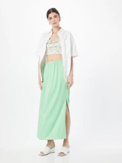 Jupes Longues Jupe VISOLA Femme Menthe -Parfaite Jupe 58bca9554df8e3559c6099054d3dddd2