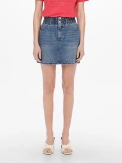 ONLY Mini-jupes Jupe Millie Femme Bleu -Parfaite Jupe 58ccb3a820cc8a6d9280fa122507c852
