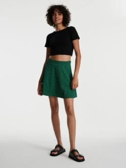 EDITED Jupes En Cuir Jupe Verenice Femme Vert -Parfaite Jupe 58dd38dde751ae8ea93aa4fda6d1a78b