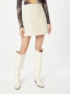 Jupes En Cuir Jupe Lena Femme Blanc Cassé -Parfaite Jupe 5aa1295afa3652c065eda84b9b3cfc4c