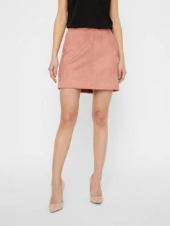 Vero Moda Jupes En Cuir Jupe DinaI Femme Rose -Parfaite Jupe 5dee0f9f030652d06efa76cb510795e0