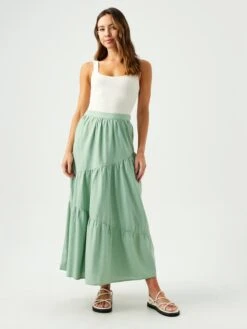 Jupes Longues Jupe EVANS Femme Vert Clair -Parfaite Jupe 5fdaf229c400448445272272432c5dd4