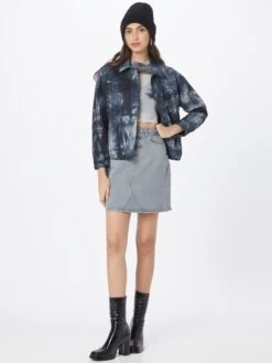 TOM TAILOR Denim Mini-jupes Jupe Femme Gris Clair -Parfaite Jupe 620557cebe4149b78a0cdd76d2f5875a