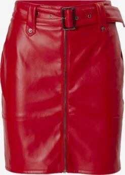 Jupes En Cuir Jupe Femme Rouge