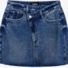 Desigual Mini-jupes Jupe Fal Tatum Femme Bleu -Parfaite Jupe 6893d57dfcbe7228b4c7ff274758d2a4