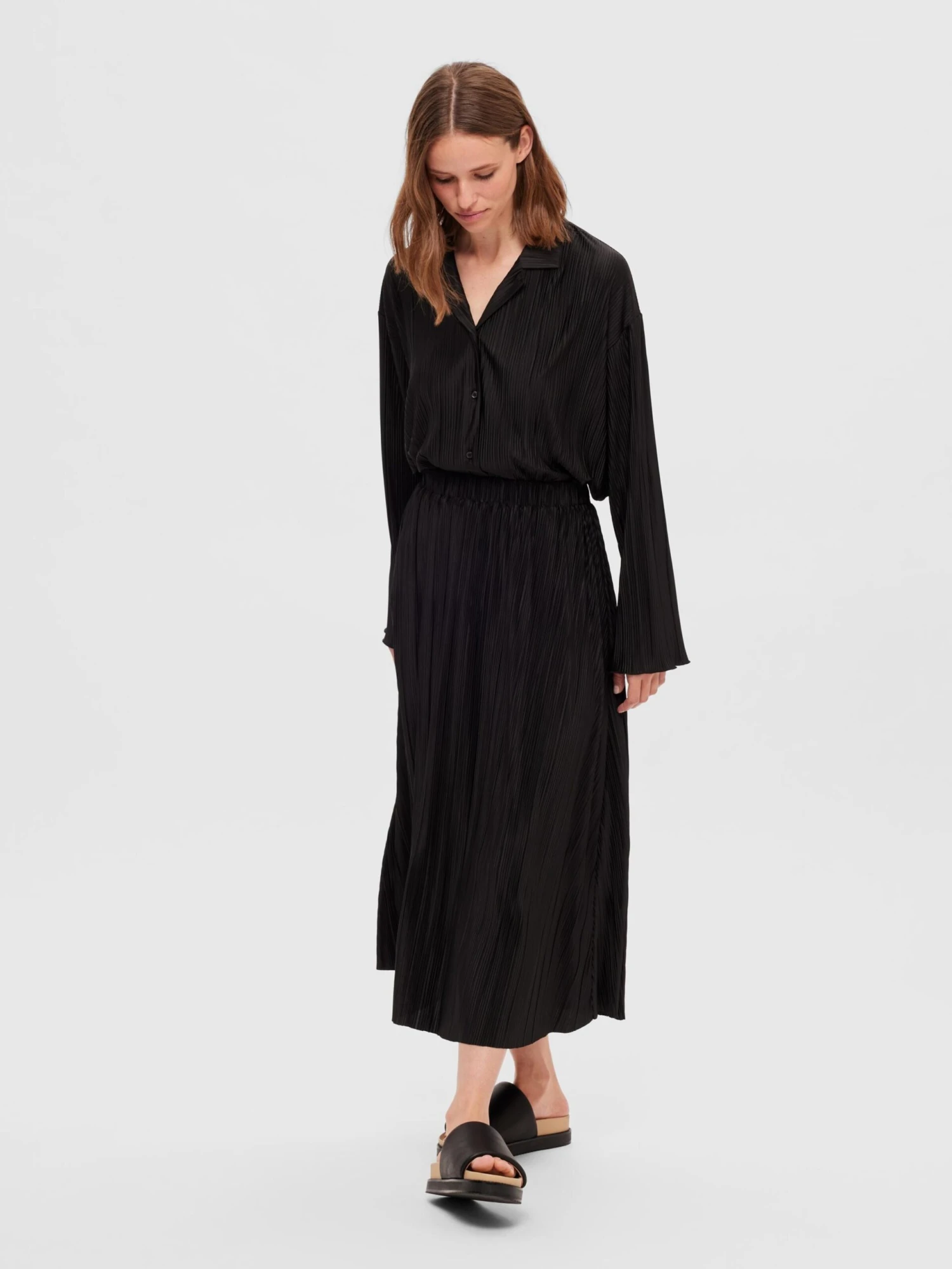 Selected Femme Jupes Longues Jupe SIMSA Femme Noir 7 Selected Femme Jupes Longues Jupe SIMSA Femme Noir – Image 5