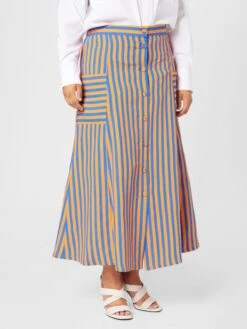 PERSONA BY MARINA RINALDI Jupes Longues Jupe CIAO Femme Orange -Parfaite Jupe 712c8b6037d1c107ff7e8929778c1865