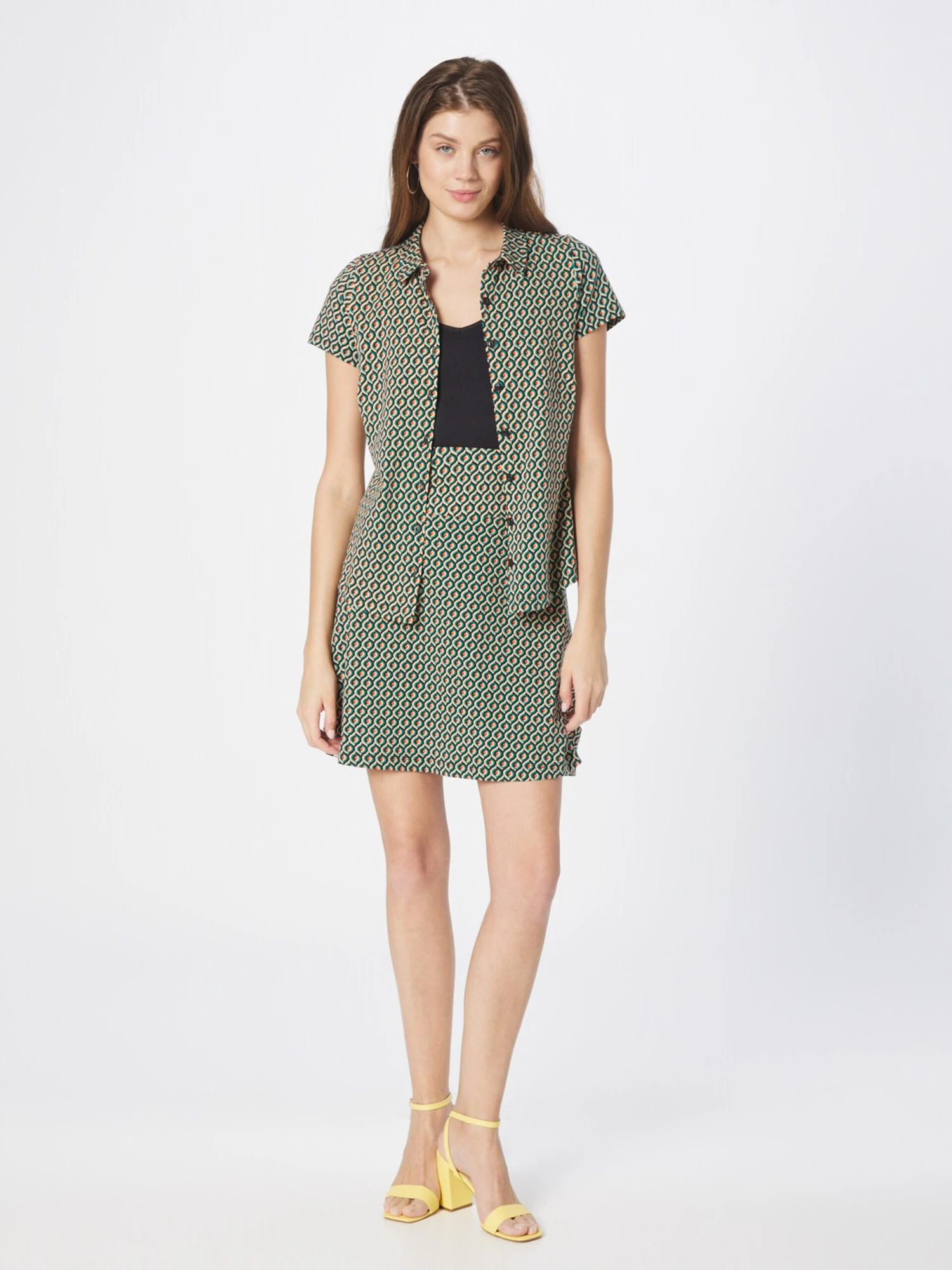 King Louie Mini-jupes Jupe Femme Pétrole 7 King Louie Mini-jupes Jupe Femme Pétrole – Image 5