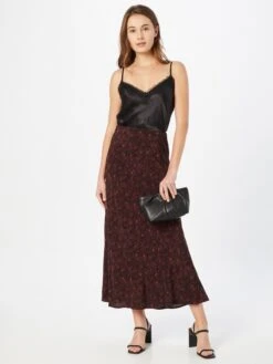 Gestuz Jupes Longues Jupe Isa Femme Chocolat -Parfaite Jupe 7359a8054c0ee1f4a02ba7daba112859