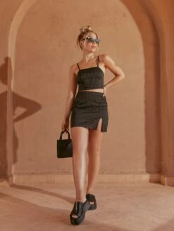 Mini-jupes Jupe Cora Femme Noir -Parfaite Jupe 778bc67f2d8dd89aeb112527338b270f