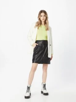 Goosecraft Jupes En Cuir Jupe Brandy Femme Noir -Parfaite Jupe 7805c2cbed19d4418560791e08b62d33