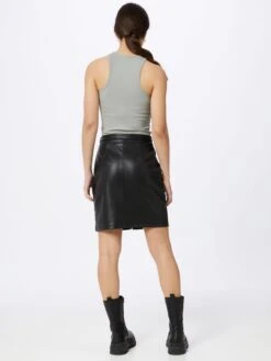 Vila Jupes En Cuir Jupe VIPEN Femme Noir -Parfaite Jupe 7872dd8c42401b1bbebae0d1f0639ef7